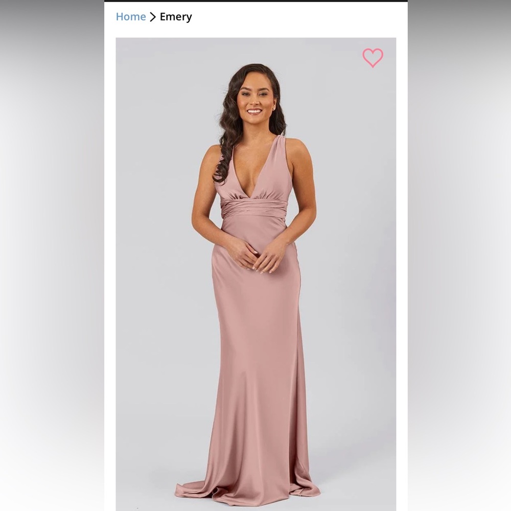 Kennedy Blue NWT Emery Dusty Rose Dress size 8 gown bridesmaid wedding 💖